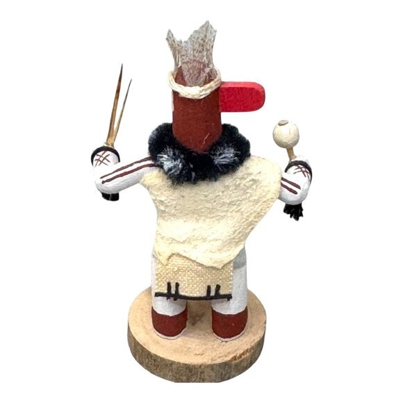 Hopi Mustard Greens S. Cerno Kachina Doll Collectible Native American Art READ - Picture 3 of 8